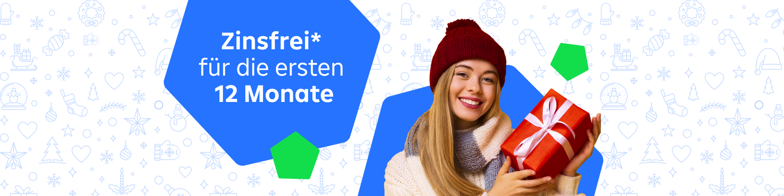 eine junge Frau hält ein Geschenk